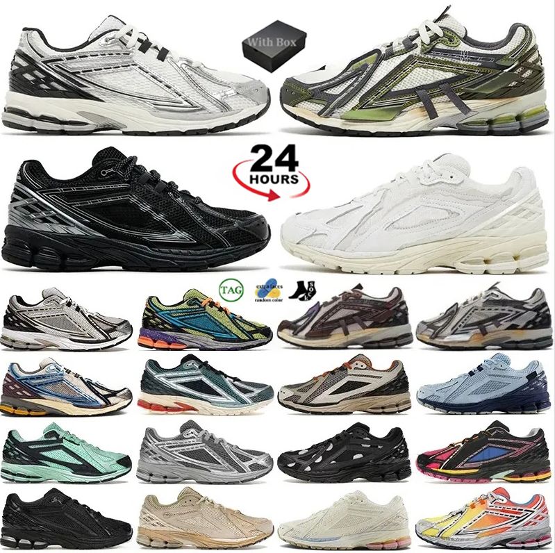 Designer 1906 Running Shoes Luxury 1906r Shoes Protection Pack Mens Sneakers Silver Black White Metallic Gold Leather Top Quality Womens Trainers EUR 36-45