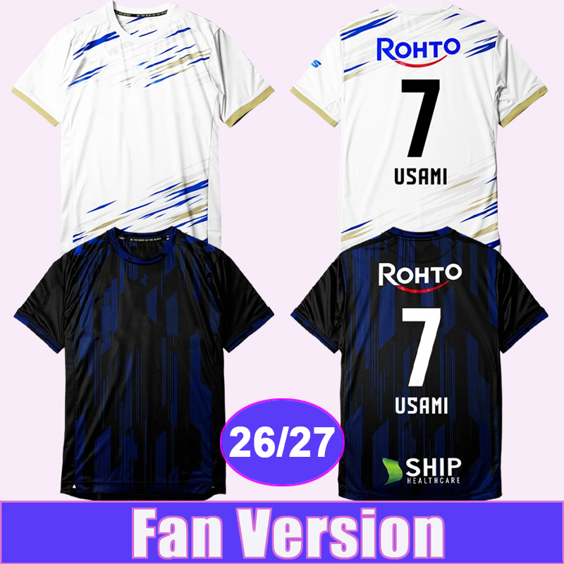 26 27 Gamba Osaka Mens Soccer Jerseys USAMI KURATA GENTA LAVI MESHINO KOTA JEBALI TOKUMA IBUKI Home Away Football Shirts