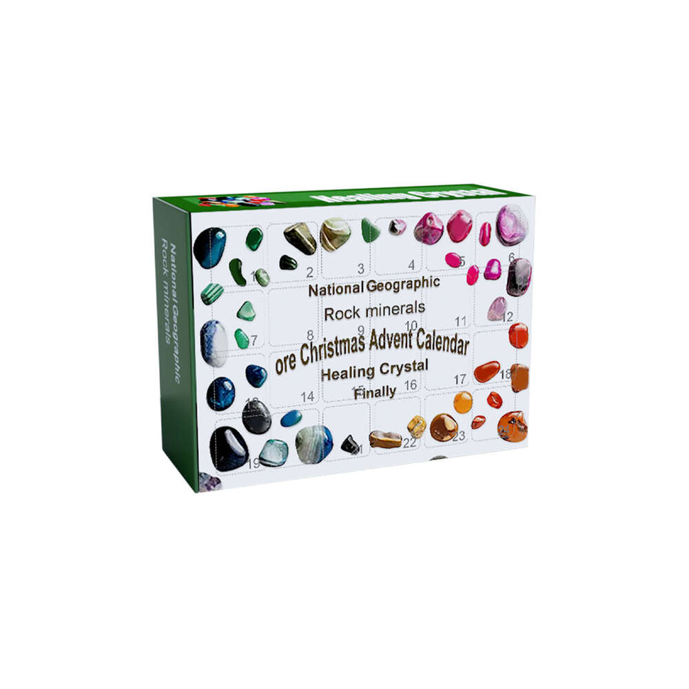 Dowmoo 24-Grid Surprise Blind Guess Toy 24-Day Countdown Treasure Mineral Christmas Gift Box S260202