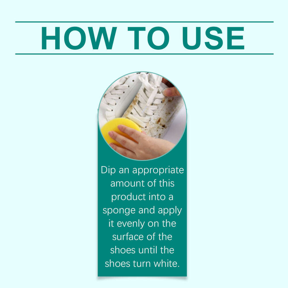 Jakehoe White Cream Stain Removal Dry Cleaning Agent Sneaker No-Wash Shoe Cleaner S260202