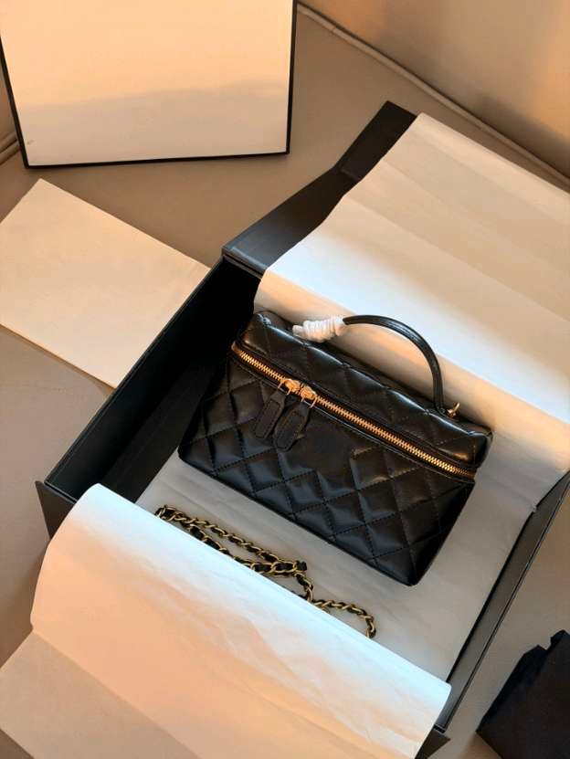 Top Designer Makeup Box Women Vanity Bag Leather Luxury Handbag Shoulder bag Cosmetic Purse Toiletry Pouch Storage Cosmetic Nice Vanity Case Chain Crossbody Bags