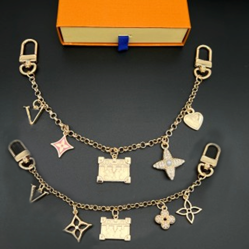 Bag Charm Long Keychain Women Purse Charms Cute Accessory Car Keyrings Lanyard Key Holder