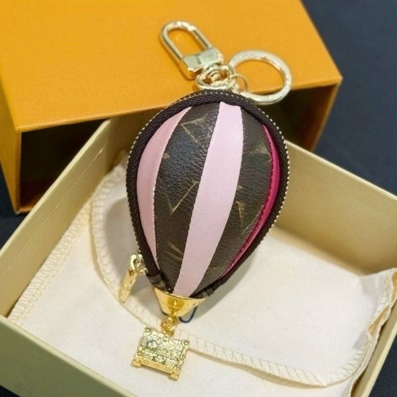 Keychain Charm Luxury Leather Pendant Bag Charm Key Keychains Coin Purses Women Key Purse Cute Bag Charm Keychain