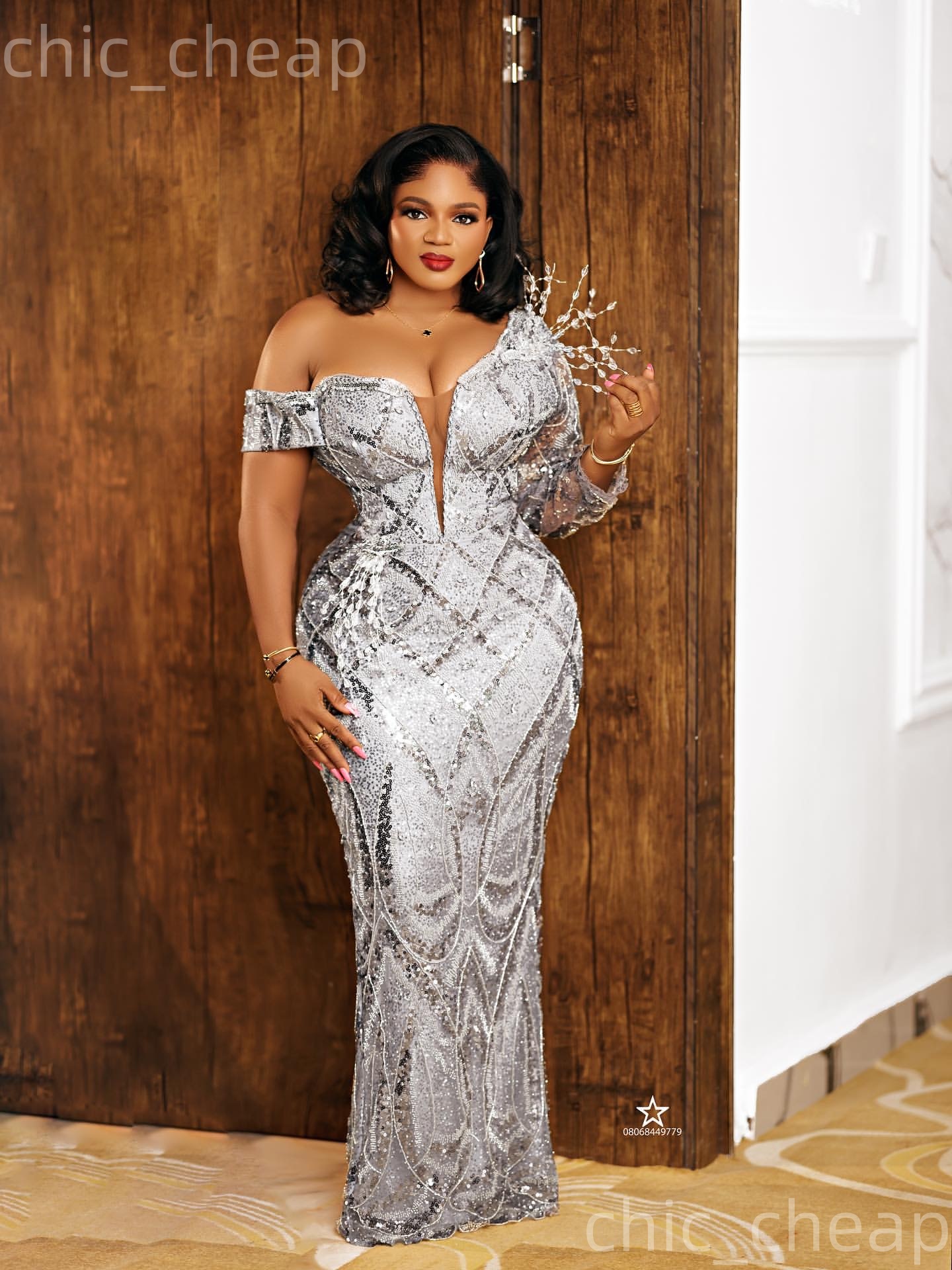 Aso Ebi Silver Sheath Prom Dresses 2026 One Shoulder Crystals Sequined Evening Formal Party Second Birthday Engagement Gowns Dress For Special Occasio