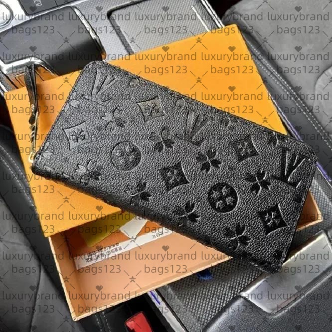 designer Zipper leather Wallets Pocket wallets long single zipper Classic Letters coin purse card holder plaid s mens designers women wallet