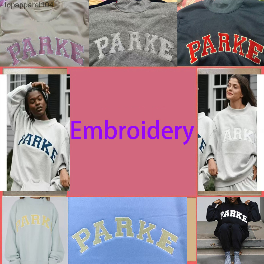 5A Parke Designer Sweatshirt Women Luxury Mock Neck Hoodie Loose Fit Pullover Fashion Spring Autumn Outwear Breathable Sporty Tops Lady Casual H32