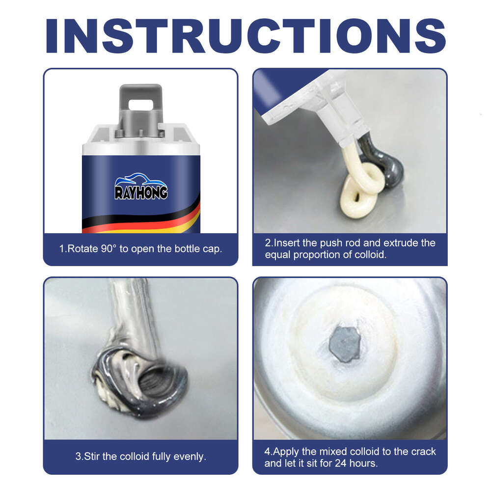 Rayhong 100ml High Temperature Resistant Metal Casting Sand Eye Pore Crack Electric Welding Strong Glue S260202