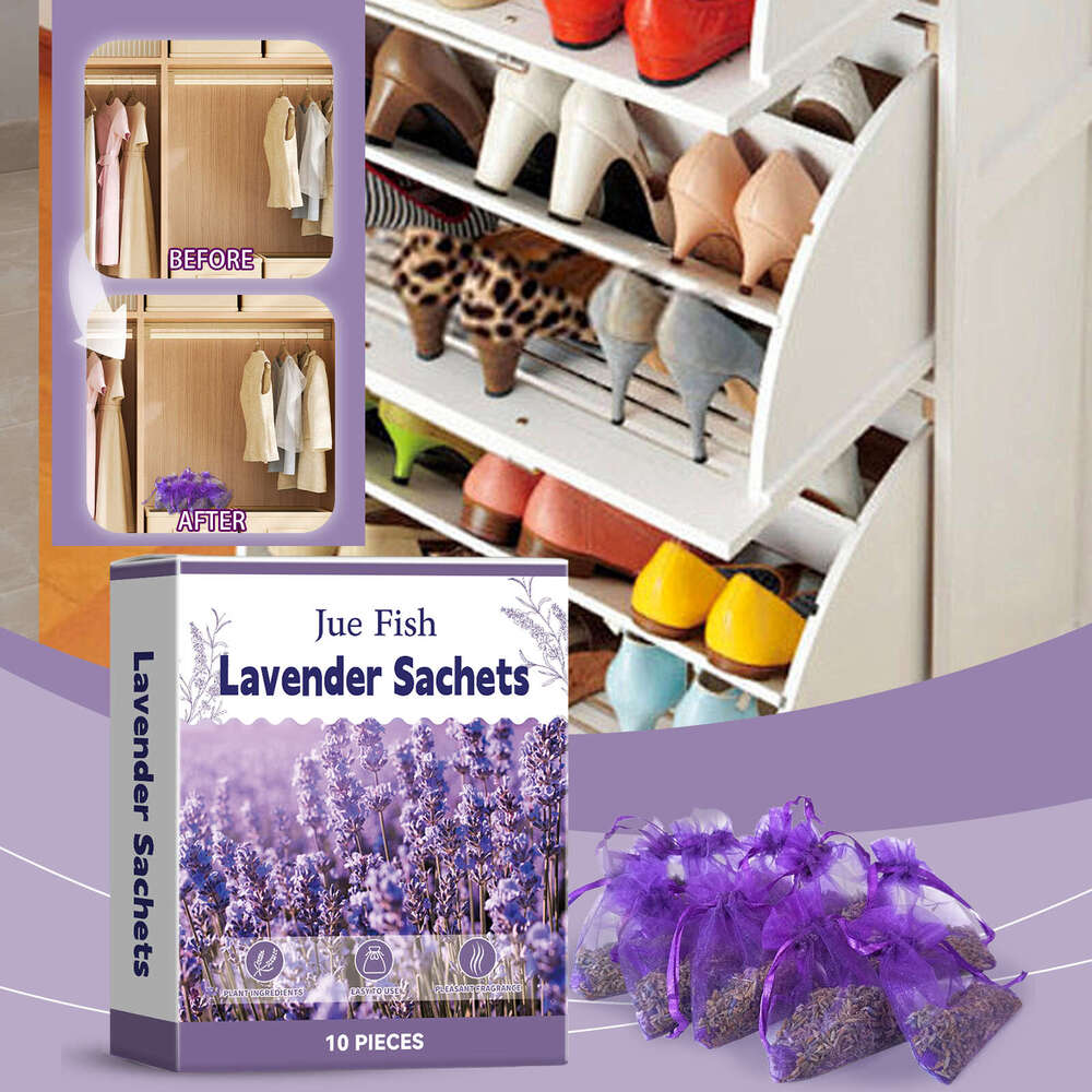 Jue-Fish Lavender Fresh Air Long-lasting Fragrance Relaxing Home Convenient Sachet S260202