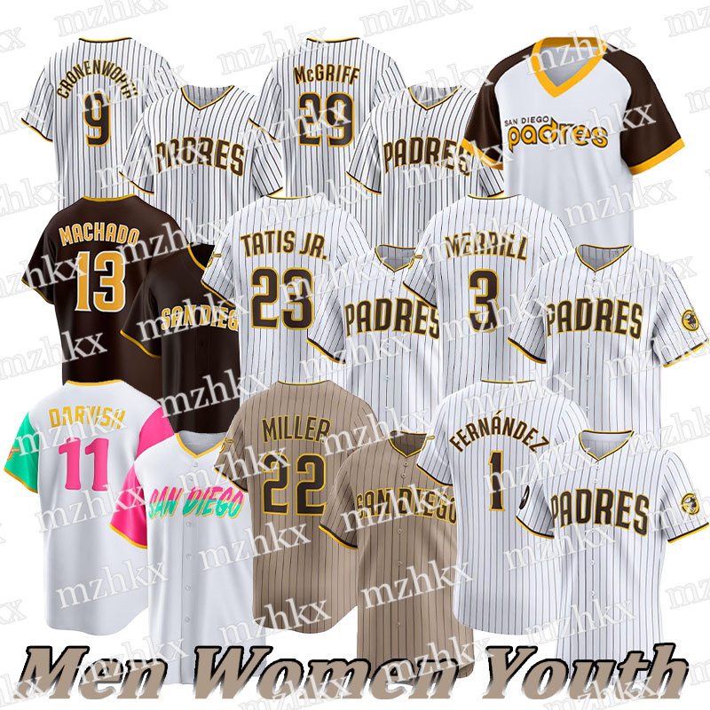 Padres Jerseys Tatis Jr Jersey Fernando Tatis Jr Manny Machado Yu Darvish Xander Bogaerts Dylan Cease Robert Suarez Baseball Jerseys custom men women youth jersey