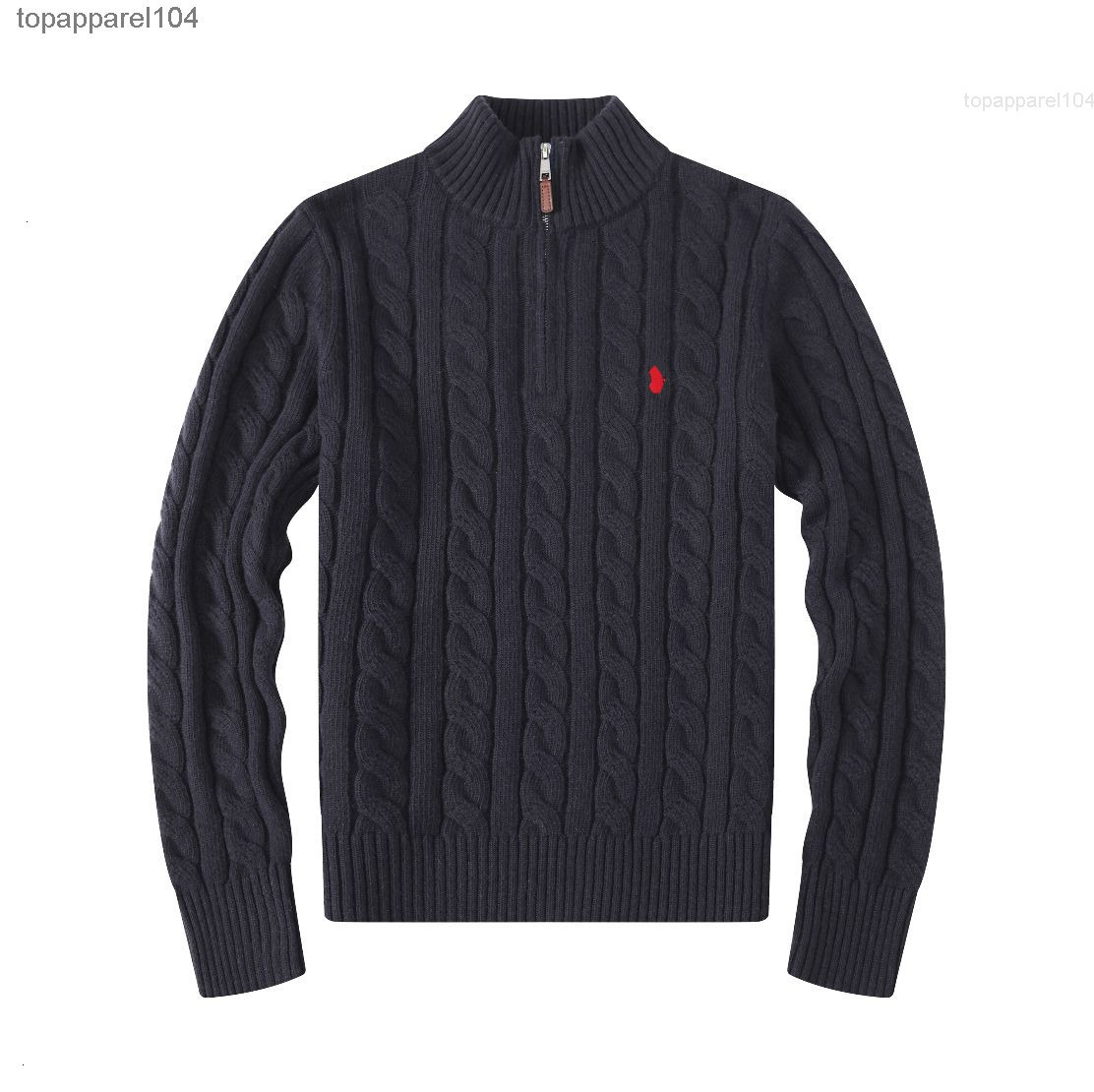 mens sweaters autumn wool casual small horser pull half zip polo chandail cardigan jacket winter long sleeve sweater Pullover women ho30