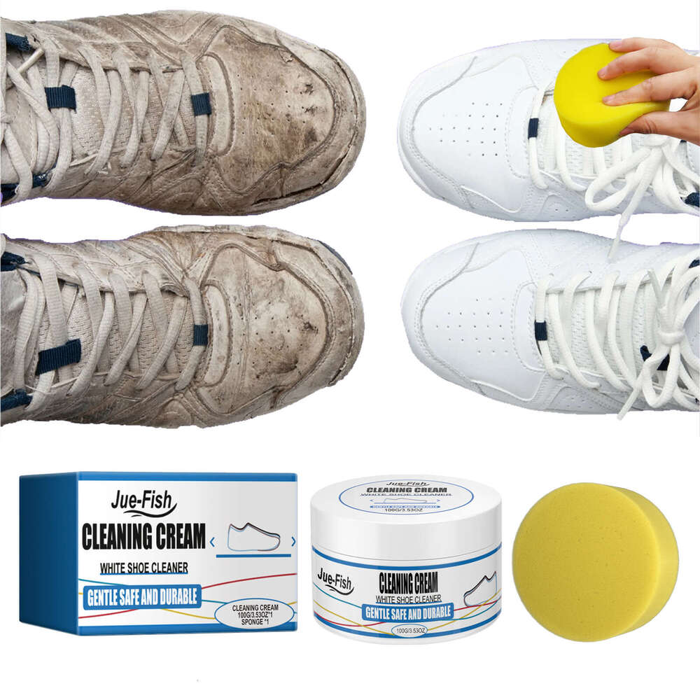 Jue-Fish Cream White Shoe Sneaker Stain Removal Brightening Multi-Functional Yellowing Cleaner S260202