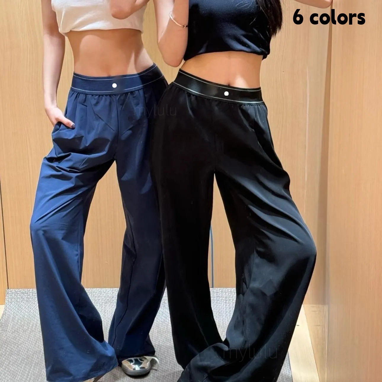 high waisted womens yoga casual straight leg casual pants for outdoor sports straight leg pants yoga set vest