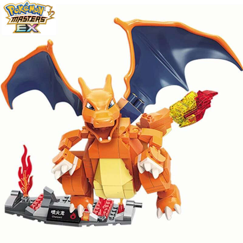 Pokemon Anime Cartoon Pikachu Bulbasaur Building Blocks Bricks Sets Movie Dolls Model Kids Toys For Children Gift L260203 - view 4