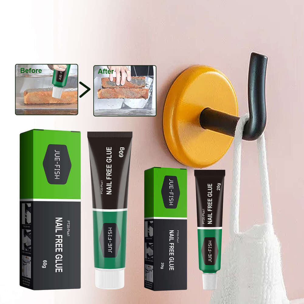 Jue-Fish Nail-Free Strong Adhesion Quick-Drying Metal Plastic Glass Glue Multi-Functional Adhesive S260202