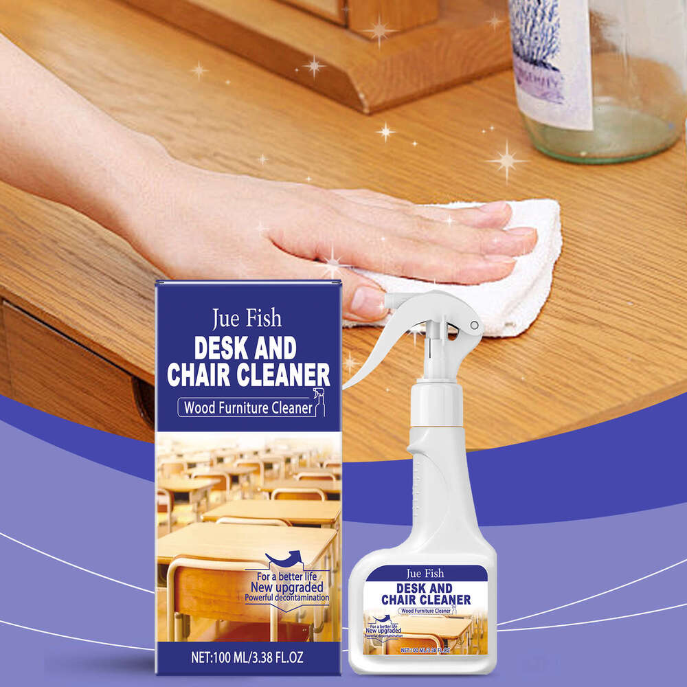 Jue-Fish Desktop Cleaner Stain Remover for Plastic Desks, Chairs, Office Furniture, and Wood S260202