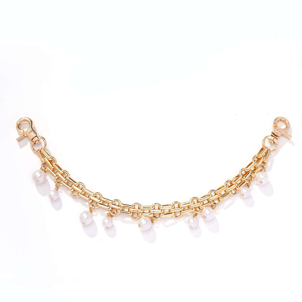 Hot Sale Trendy Flower Pearl Wallet Shoulder Bag Pendant Crossbody Metal Chain for Women