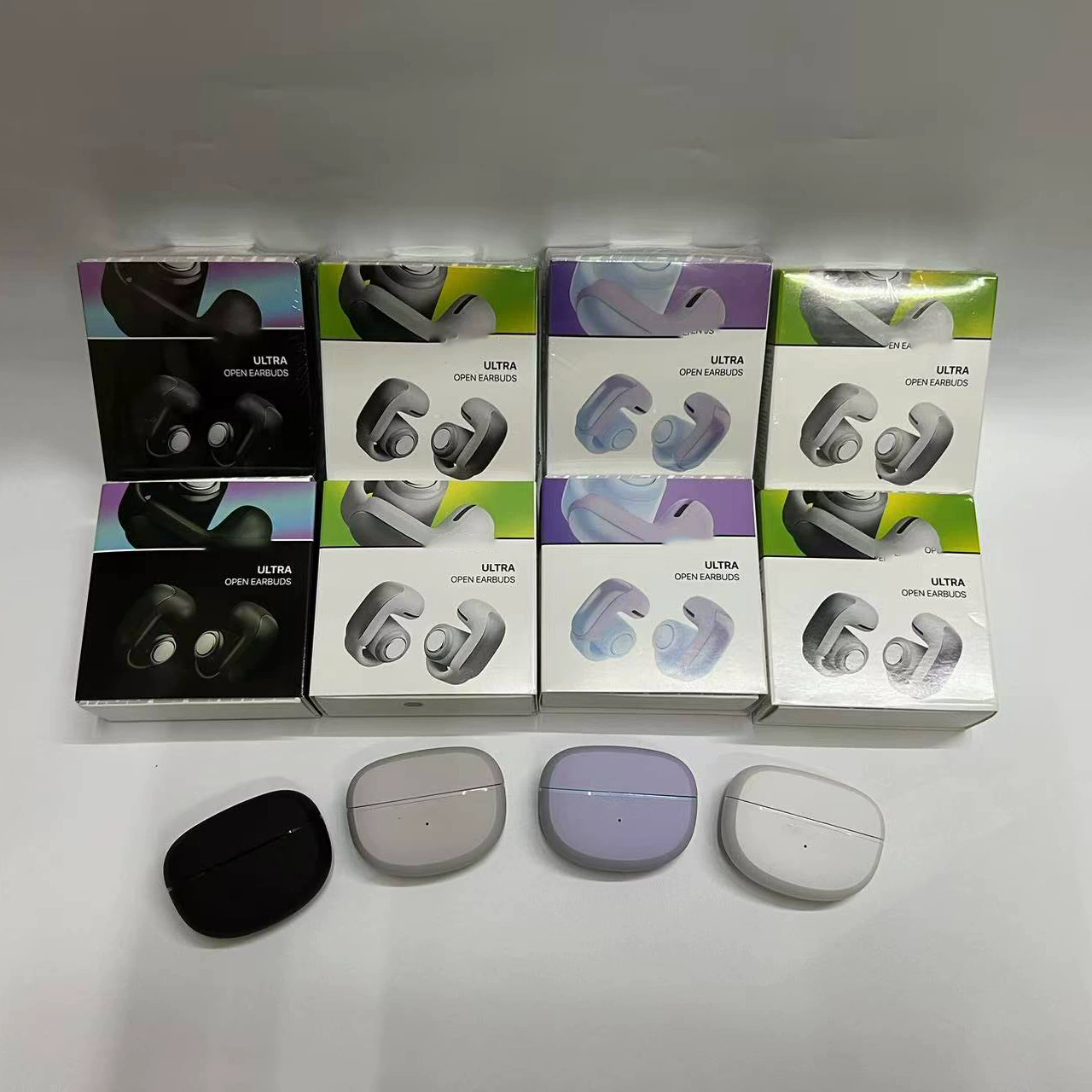 New Bluetooth 5.3 BS Ultra Open Earbuds V12 Wireless Earphones Tws Sport Earbuds HD Mic Call Ear Clip Waterproof In Ear Touch Control Gaming Earphones For Cell Phone