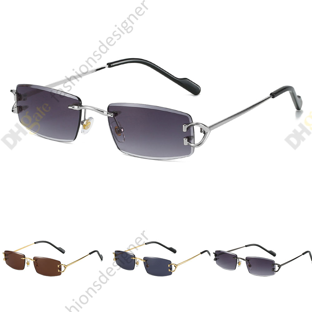 Sunglasses designer sunglasses Diamond cut rimless sunglasses buffalo horns glasses mens sunglasses rectangular sunglasses outside beach beauty shades for men
