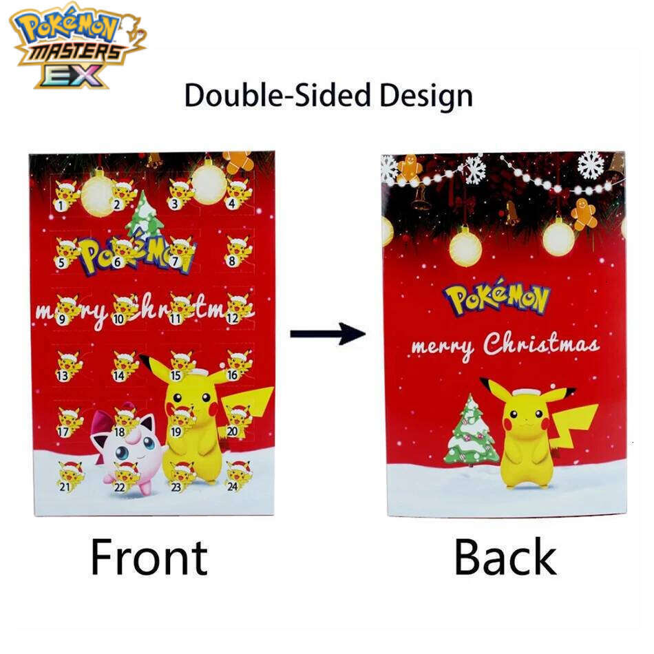 HOT Pokemoned Christmas Advent Calendar Box 24pcs Kawaii Pikachu Anime Figures Children Toys For Boys Girls Kid Xmas Gifts L260203 - view 5