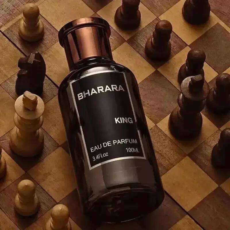 Bharara King Men's Eau de Parfum 3.4oz 100ml - Citrus & Musk Scent Long-Lasting Formaldehyde-Free Fragrance 26L0203