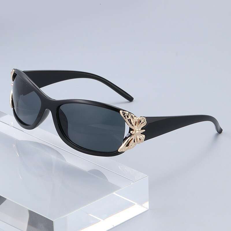 Sunglasses European American Style Butterfly Decorative Metal 1 Frame Fashion Versatile for Driving and Daily Outdoor Wear Gift High 1 Quality Texture