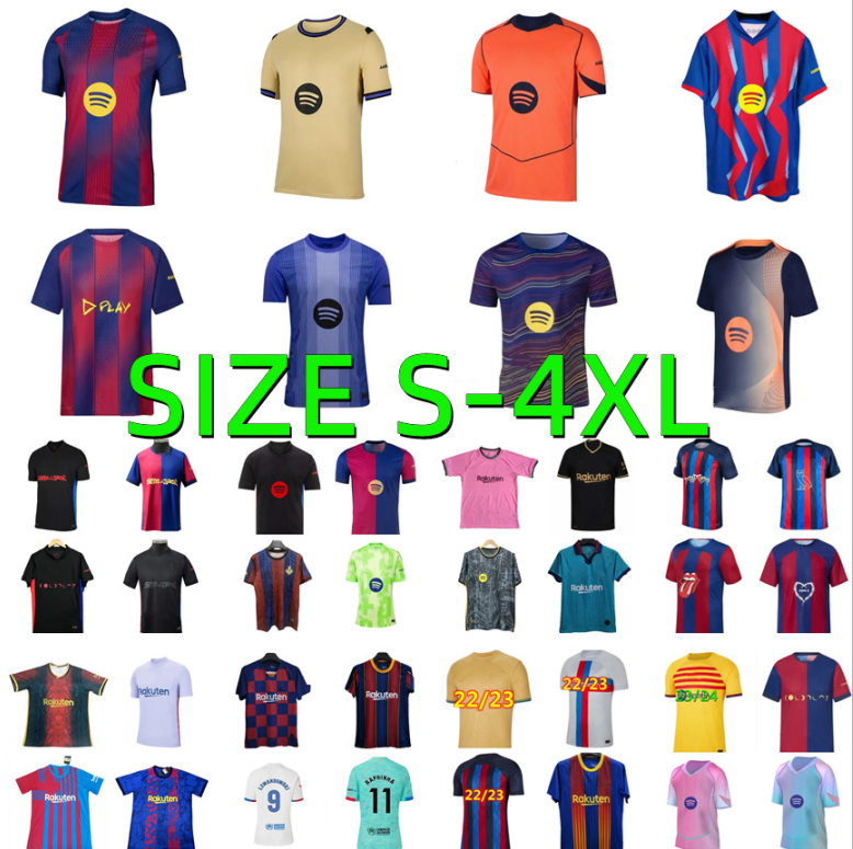 Fcb barcelona 2025 2026 LAMINE YAMAL RASHFORD soccer jersey 19 20 21 22 23 24 25 26 RAPHINHA GAVI Lewandowski FERRAN F. DE JONG PEDRI fourth barcalona football kits shirt