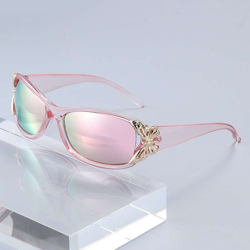 Sunglasses European American Style Butterfly Decorative Metal 1 Frame Fashion Versatile for Driving and Daily Outdoor Wear Gift High 1 Quality Texture