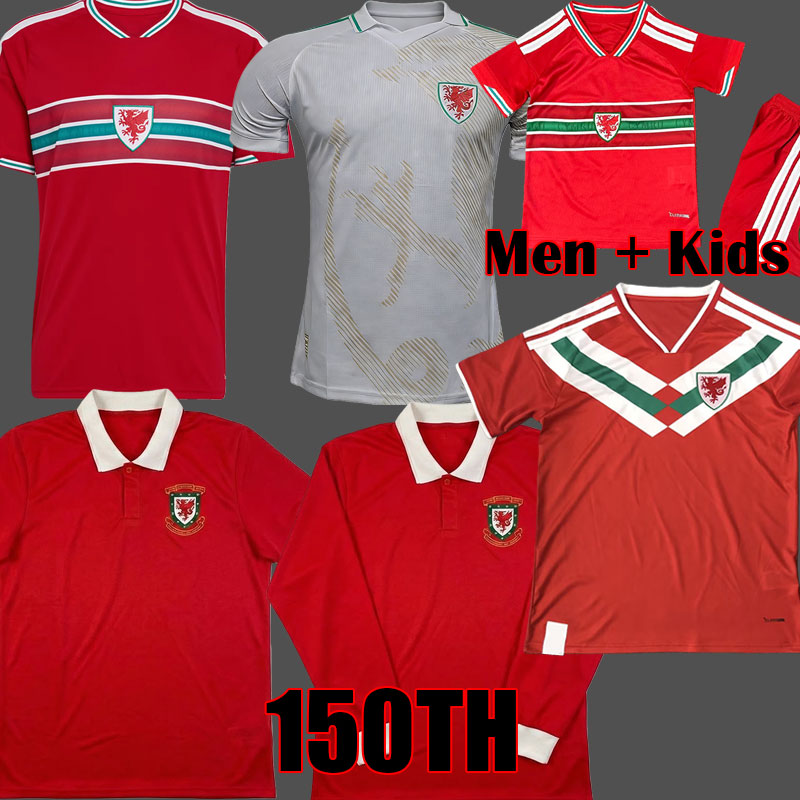 2026 Wales Soccer Jerseys JOHNSON Football Shirts WILSON 26 27 Wales 2026 150th Anniversary Kit MOORE Camiseta De Futbol 150 Years Men Kids Kit uniforms