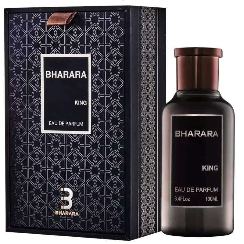 Bharara King Men's Eau de Parfum 3.4oz 100ml - Citrus & Musk Scent Long-Lasting Formaldehyde-Free Fragrance 26L0203