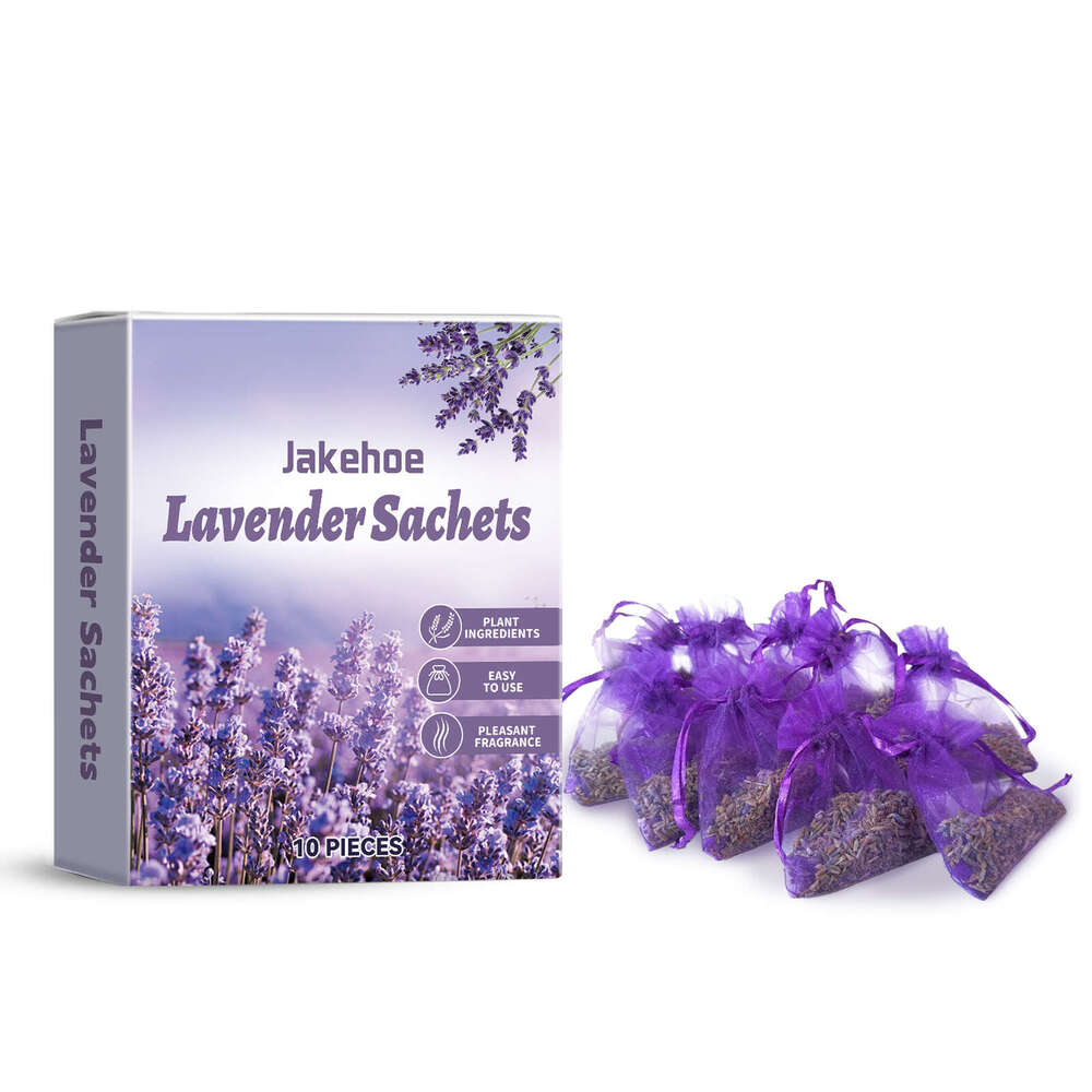 Jakehoe Lavender Natural Fresh Long-lasting Floral Fragrance Wardrobe Shoe Cabinet Odor Home Portable Sachet S260202