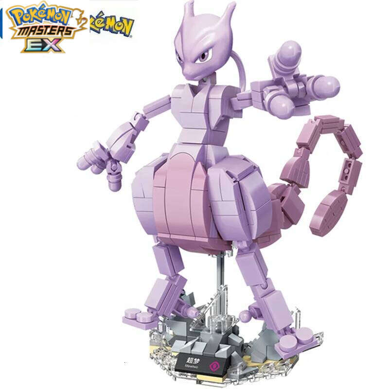 Pokemon Anime Cartoon Pikachu Bulbasaur Building Blocks Bricks Sets Movie Dolls Model Kids Toys For Children Gift L260203