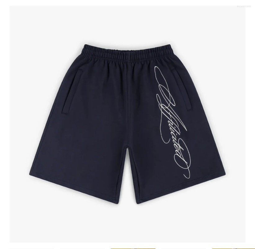 Men's Shorts Streetwear American Retro Mens Hip Hop Graffiti Letter Baggy Sports Jogging Summer Casual Basketball