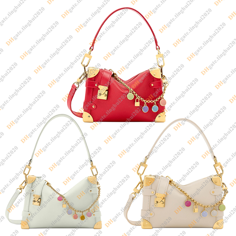 Ladies Fashion Casual Designe Luxury Side Trunk Bag Totes Handbag Crossbody Shoulder Bag Top Handbag Bag TOP Mirror Quality M28333 M27438 M27449 Pouch Purse