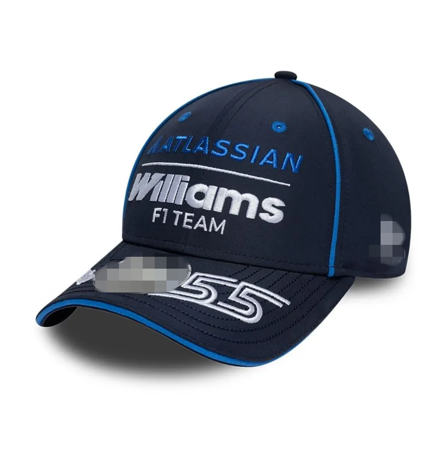 2026 Sainz Cap F1 Williams Racing team Moto Gp baseball cap hollow mesh embroidered snap button suitable for business gifts