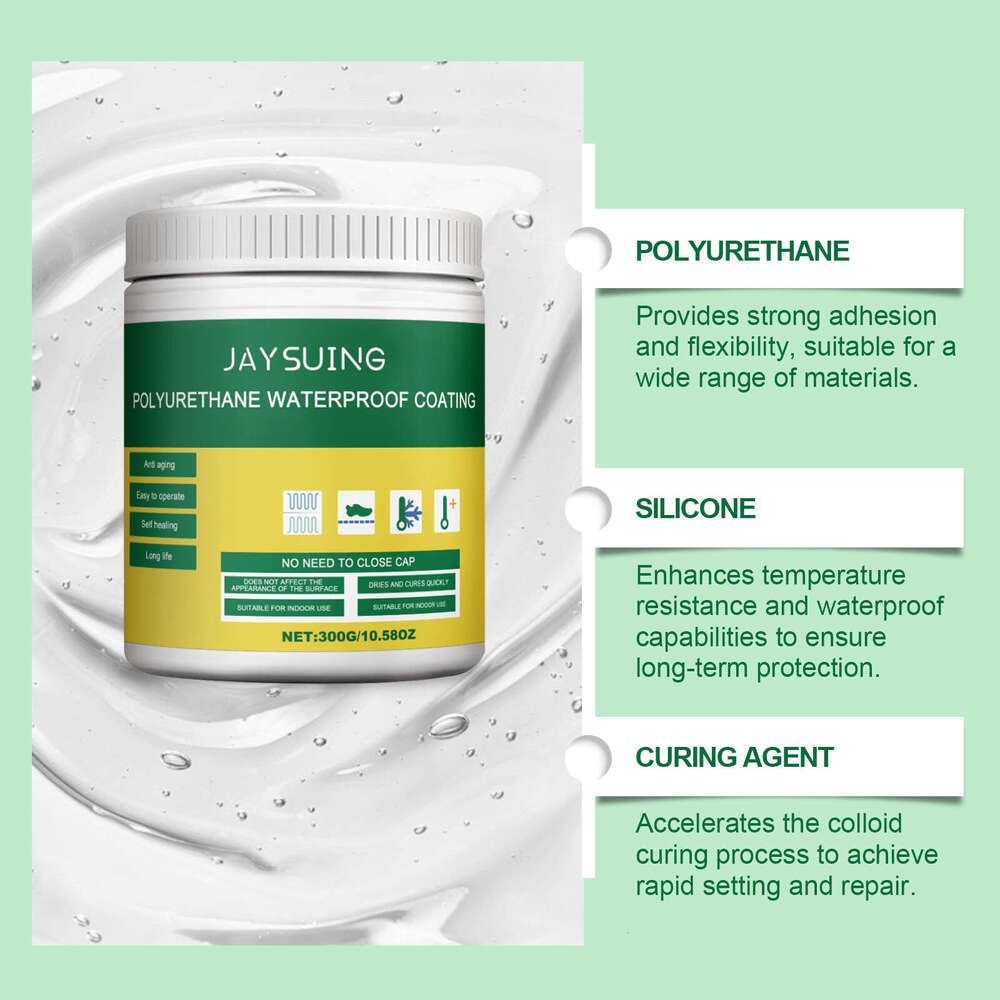 Jaysuing Transparent 300g Home Decoration Window Sill Bathroom Waterproof Coating Leak Repair Gap Non-Shedding Casting Glue S260202