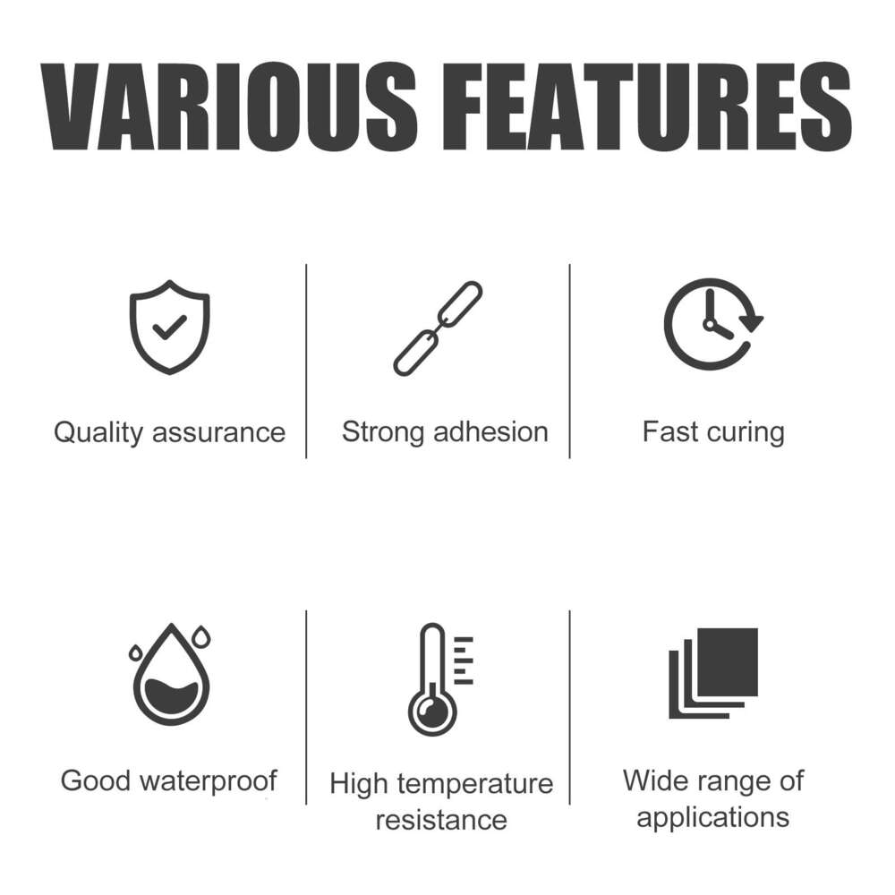 Rayhong 100ml High Temperature Resistant Metal Casting Sand Eye Pore Crack Electric Welding Strong Glue S260202