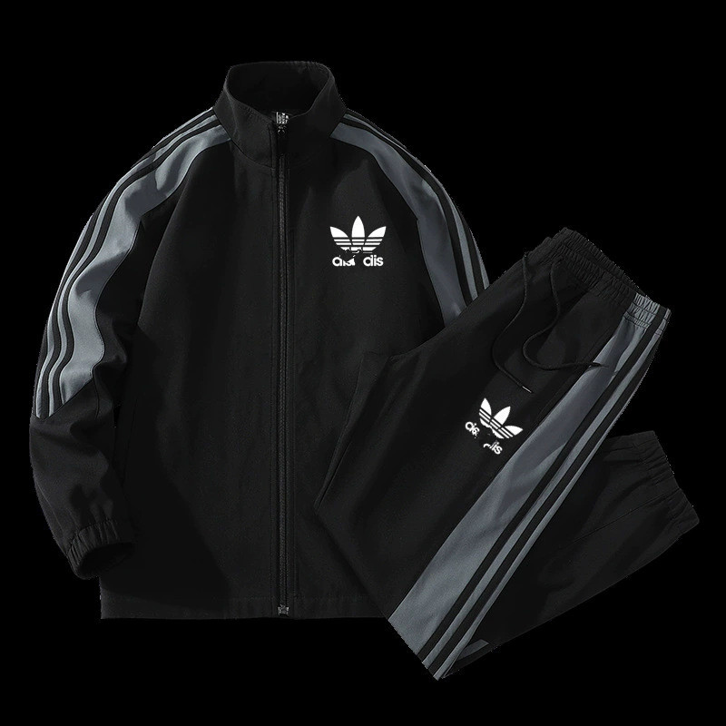 Super Men's Slow Running Fashion Sports Set Men's Set Spring and Autumn Women's Couple Two piece Sports and Leisure Set