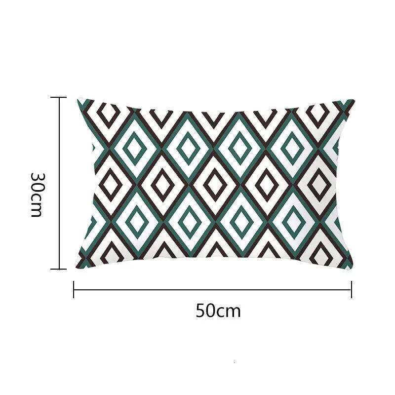 Black White Cushion Cover Home Decor Pillowcase Geometric Pattern