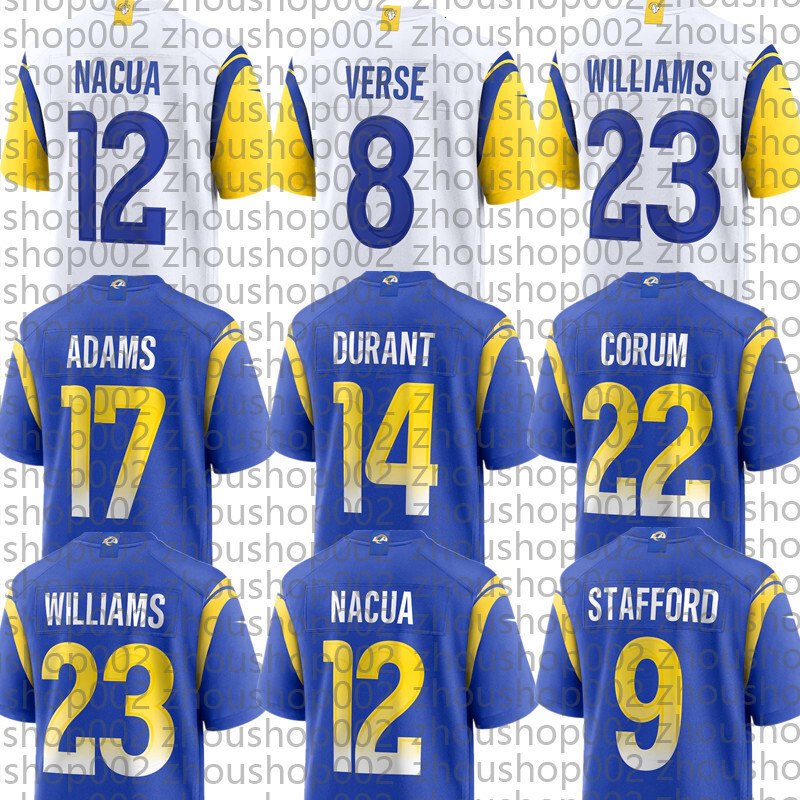 Matthew Stafford Kyren Williams Puka Nacua Davante Adams Tyler Higbee Braden Fiske Jared Verse Jimmy Garoppolo Byron Young Darious Williams Custom Foo