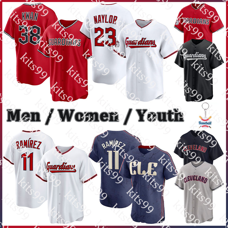 11 Jose Ramirez Clevelands jersey Guardians jersey Shane Bieber Josh Naylor Andres Gimenez Tanner Bibee Bo Naylor Kyle Manzardo Baseball Jersey custom men youth