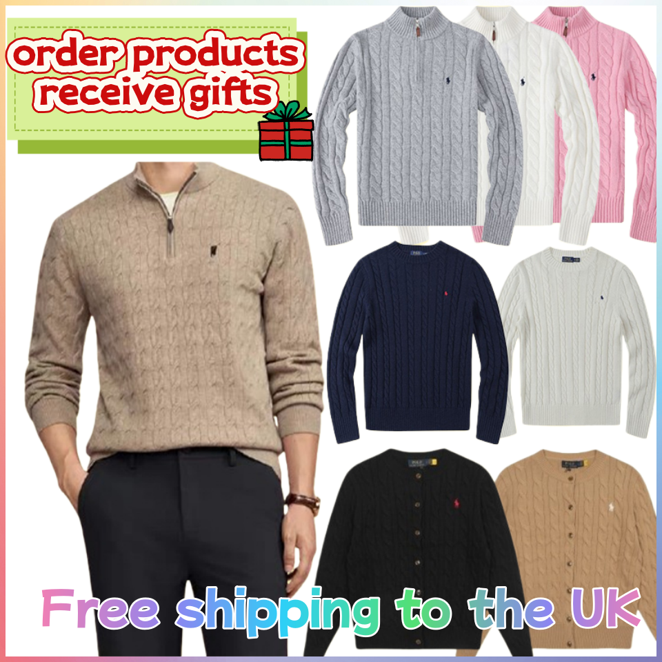 polo sweater sweater quarter zip polo mens sweater designer sweater men Sweater Womens Sweaters Wool Casual High Quality Pull up Half Zipper Hoodies Collar bear