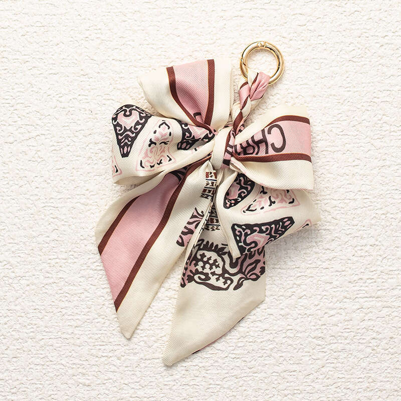 Keychain Small Bowknot Woven Internet Celebrity Retro Bag Decoration Wholesale Exquisite New Style Pendant