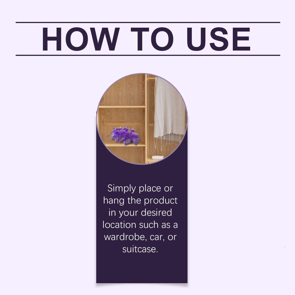 Jue-Fish Lavender Fresh Air Long-lasting Fragrance Relaxing Home Convenient Sachet S260202