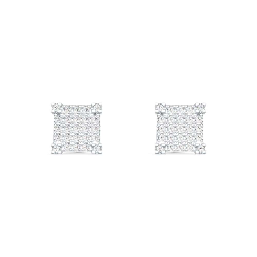 New Design 925 Sterling Silver D Color VVS Moissanite Brilliant Cut Stud Earrings Rhodium Plated Luxury Daily Special Occasions
