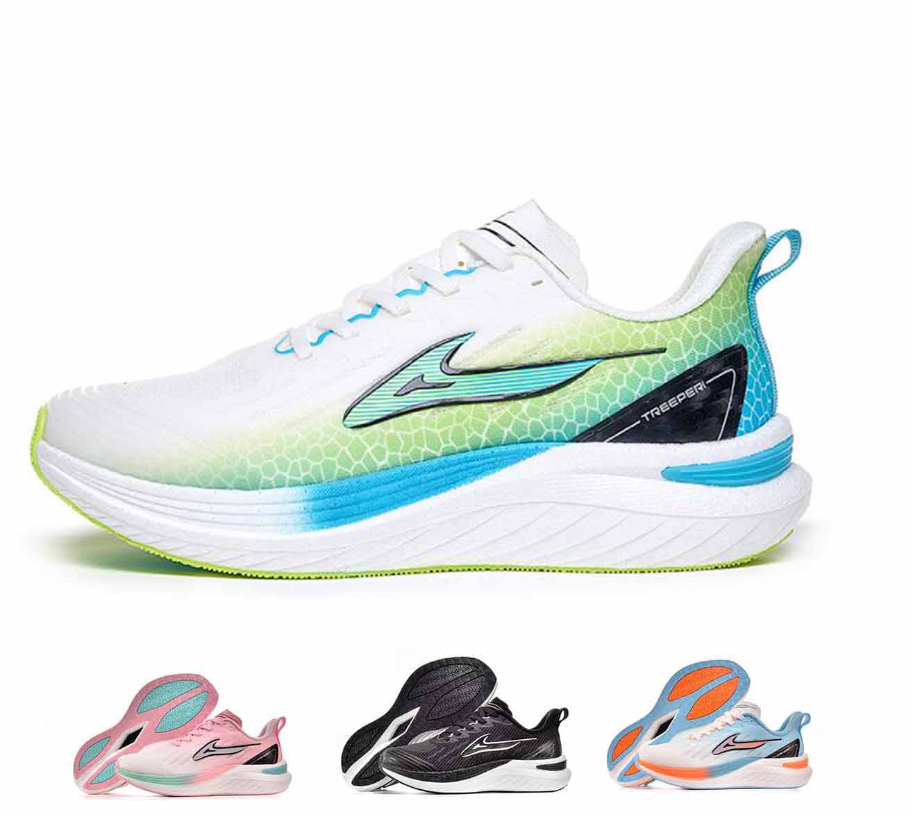Treeperi Jogging Shoes Carbon Plate Marathon Running Shoes Competition Training Racing Sports Shoe Really Explosive Wave Maker Series Mysterybox Store