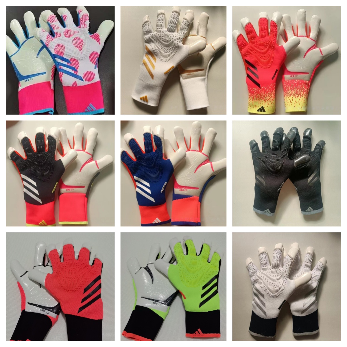 Sports Gloves Professional soccer ball Wear goalkeeper gloves Adult Children's Sports Latex Anti Slip Gloves Breathable Wear-resistant workout Thick Gloves