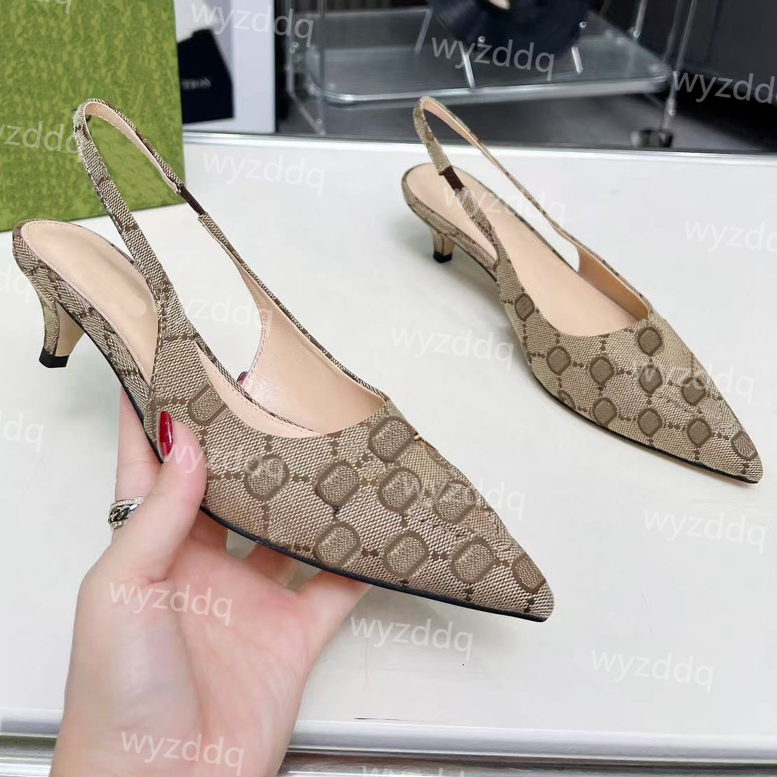 Designer slingback pump Horsebit Casual backless sandals Luxury party banquet Backless Sandals