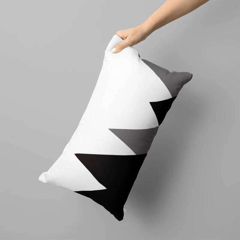 Black striped long sofa bedroom bedside removable and washable multi-size 30x50, 40x60, 50x70 pillowcase