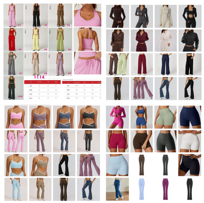 Sports Jackets Vest Women Yoga Gym Tank Pants Suits Outfit Active Wear
