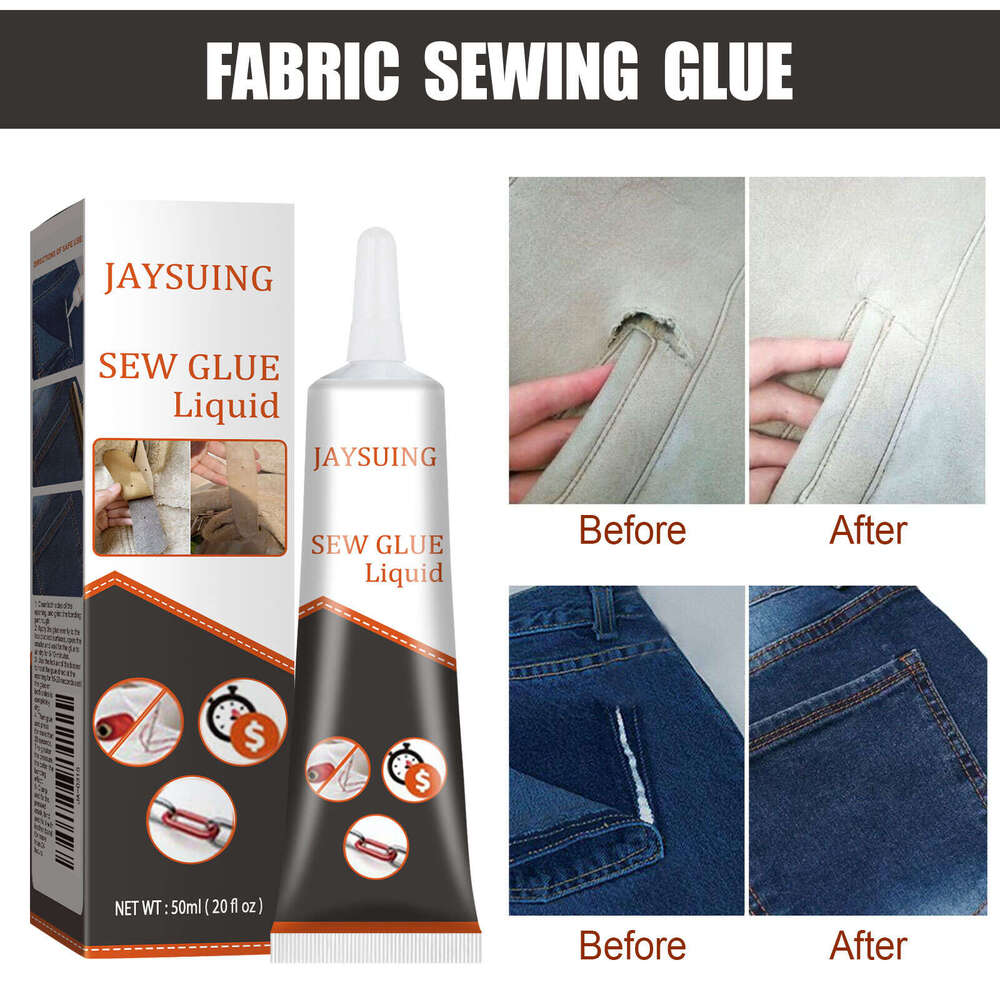 Jaysuing Insole Clothes Jeans Hole Repair Fabric Glue S260202
